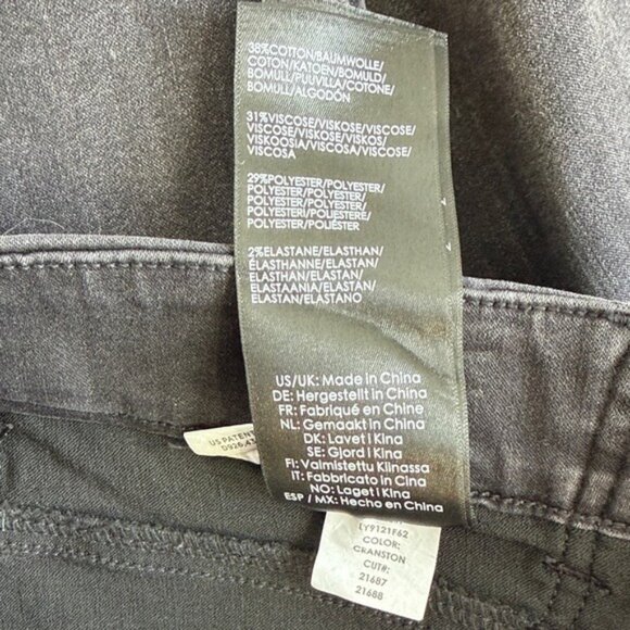 Liverpool Gia Glider Pull ON Charcoal Jean Shorts - 24W - Picture 6 of 6